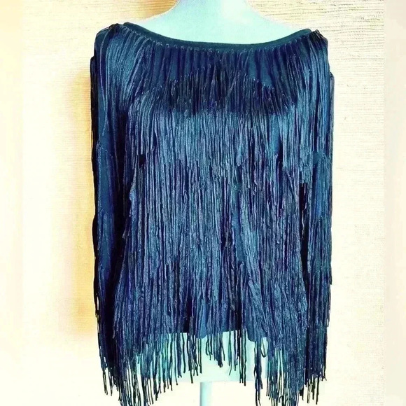 Ella Moss Sweaters - Ella Moss Cashmere Blend Fringe Pullover Sweater